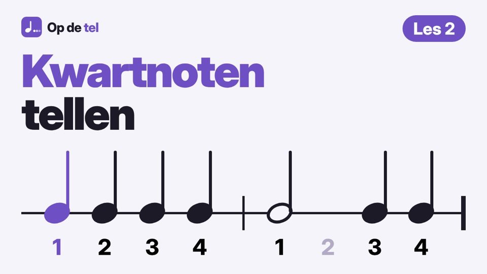 Les 2: Kwartnoten